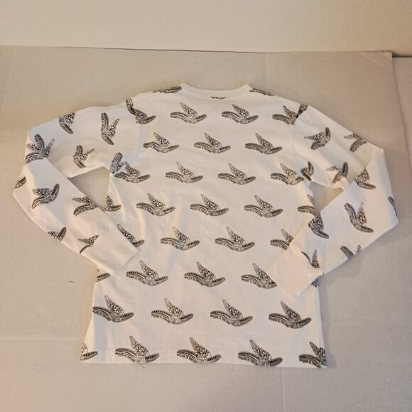 Ya.Seat.Custom Cotton Long Sleeve Tee White Motorcycle Seat Print Boy’s S EUC - Picture 7 of 14